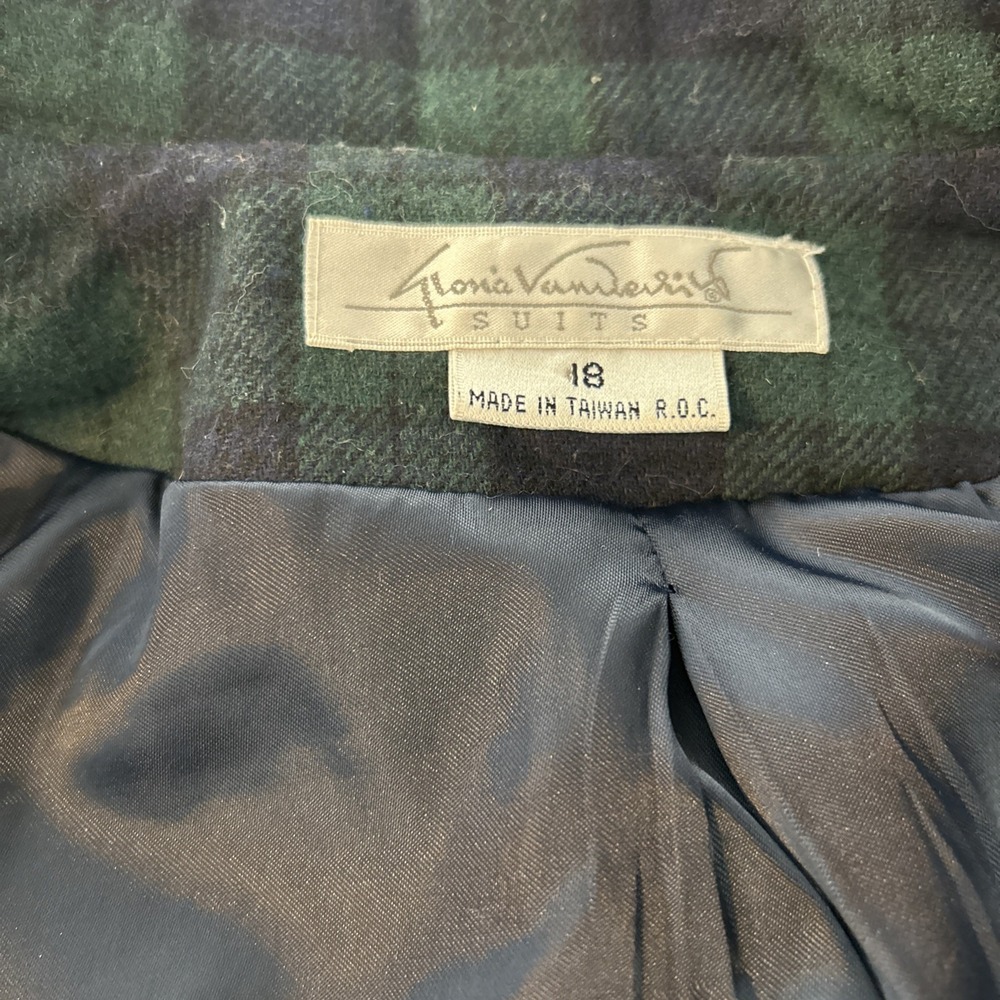 Gloria Vanderbilt  Wool Blazer Ladies Size‎ 18 Vintage Classic - Picture 8 of 9